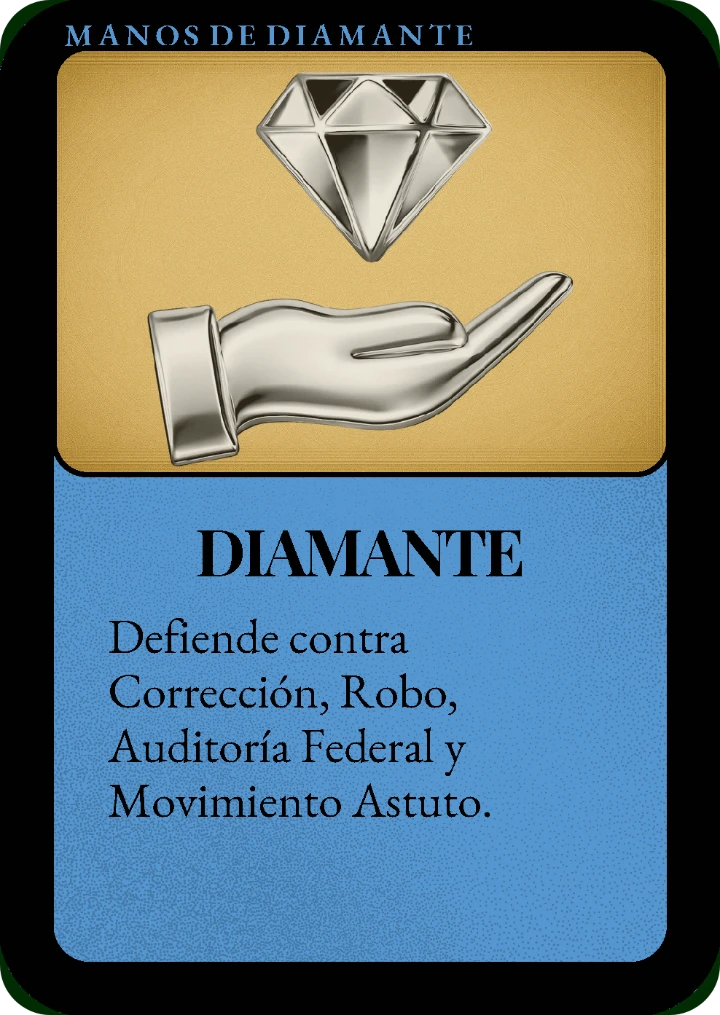Carta MANOS DE DIAMANTE de Market Fortune